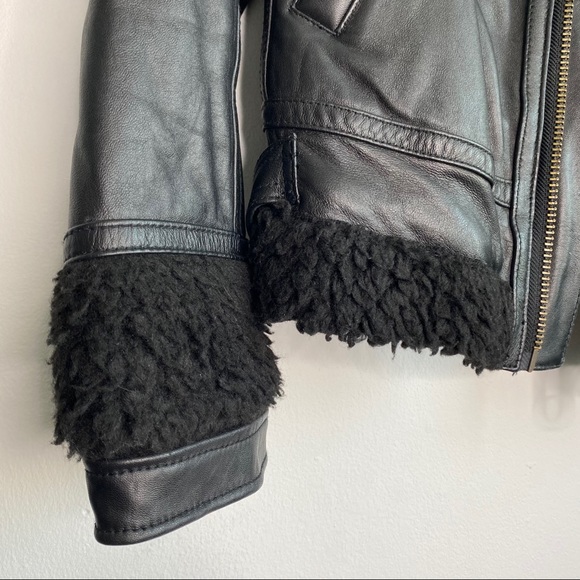 Soft Lamb Leather Flight Aviator Style Jacket - Picture 5 of 5